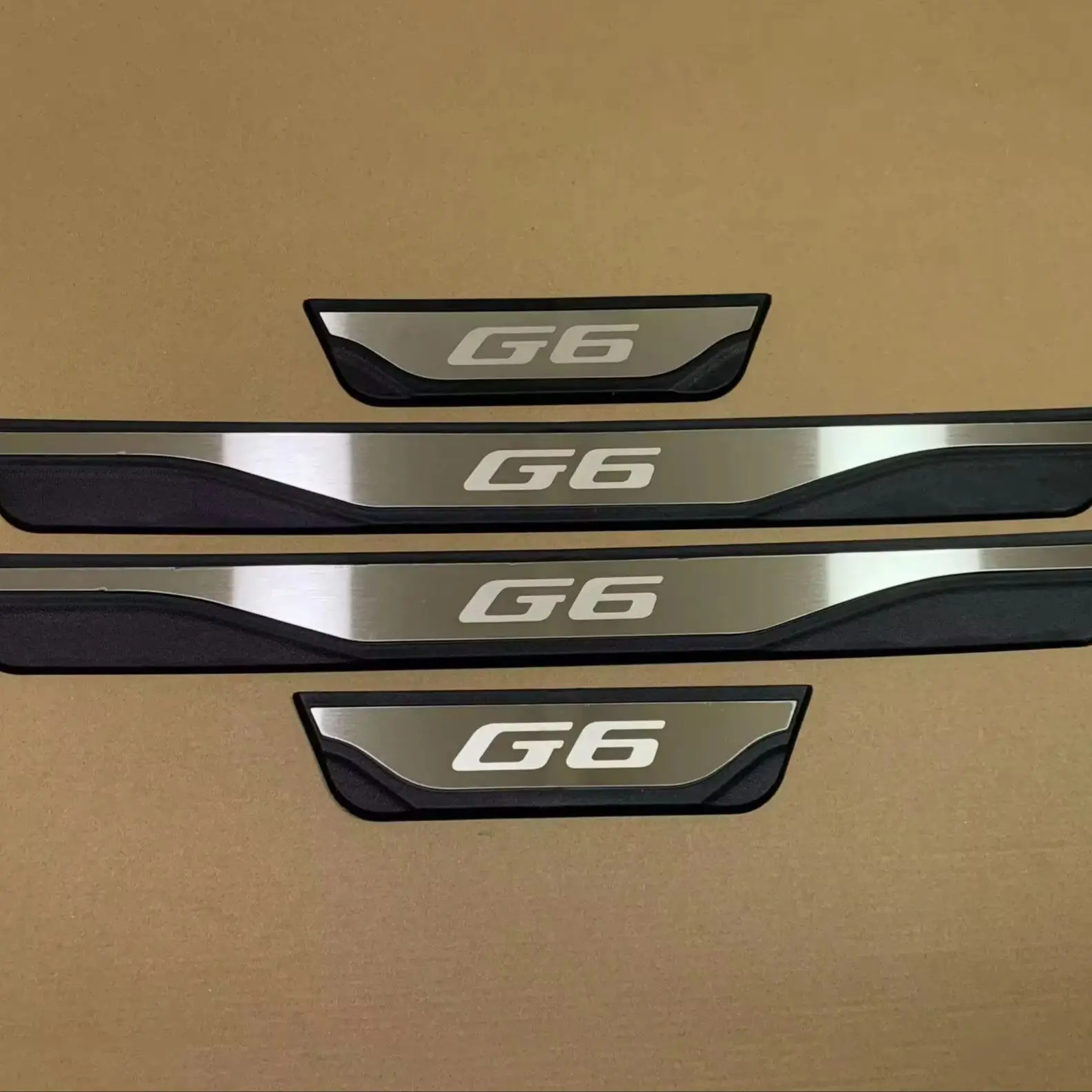 For Xpeng G6 2022-2024 2025 2026 Auto Door Sill 3d Shell Kick Scuff Plate Protector Guard Pedal Trims Car Styling Parts Supplies