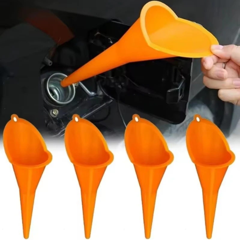 

1/10PCS Extended slanted spout funnel handsfree fuel filling funnel for adding engine oil gasoline motorcycle car fuel additives