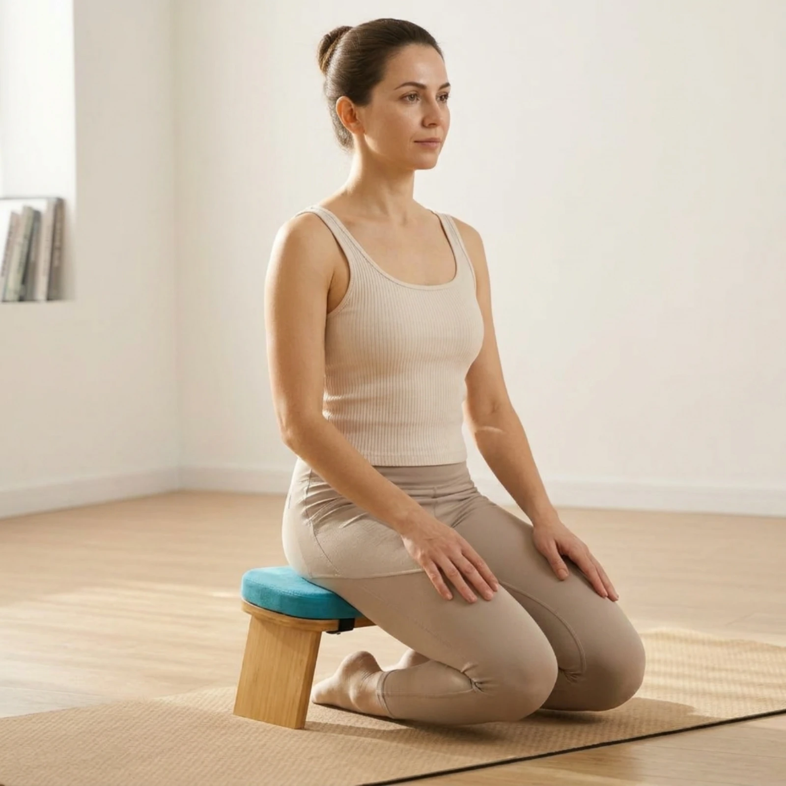 Meditation Bench Portable Bag Portable Meditation Bench Furniture Ergonomic Product Removable Cover for Meditators, Prayer