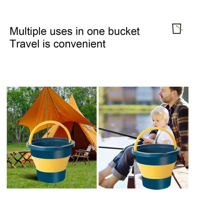 Collapsible Laundry Basket Folding Laundry Basket Travel Bucket Spacious Room For Clothes Washing Car Wash Fishing And Beach