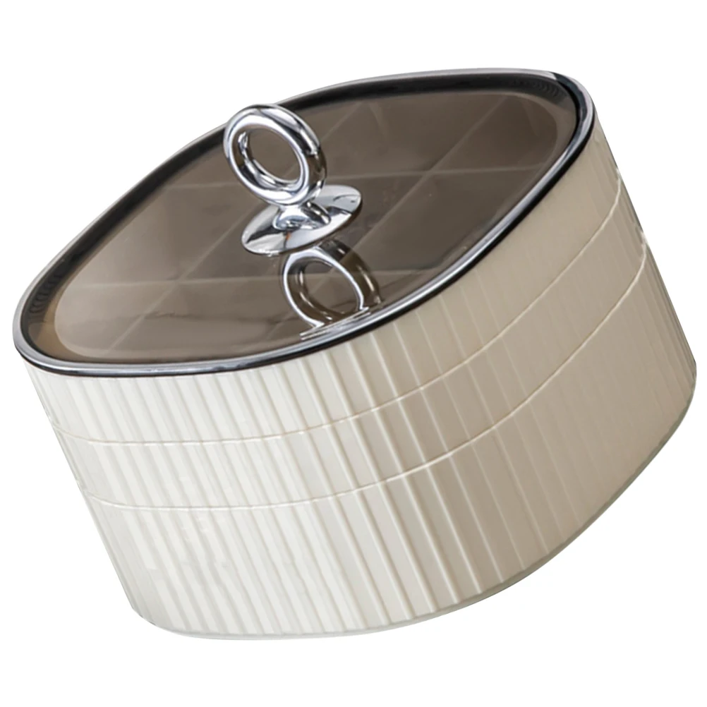 

Jewelry Box 4 Layers High end Storage ganizer for Necklaces Rings Watches Earrings Portable Drawer Large Capacity
