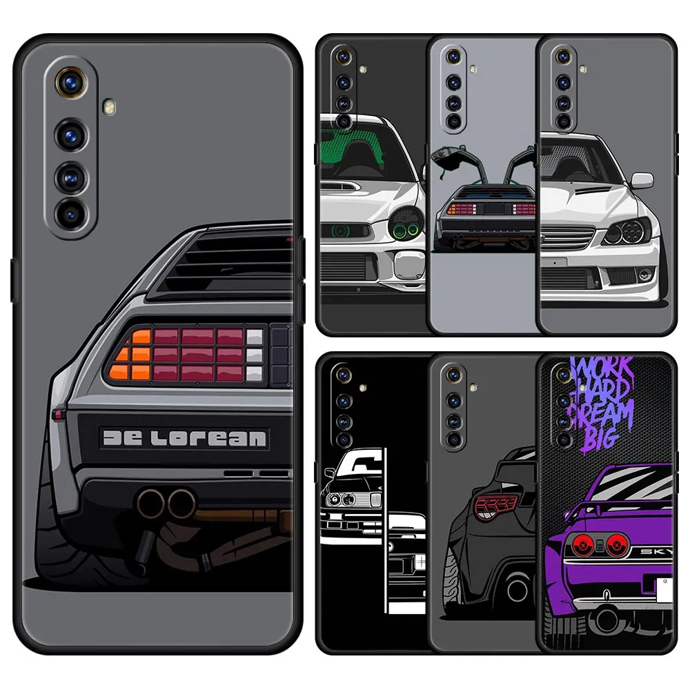 Japan JDM Sports Cars Comic For Realme GT Neo 2 3 3T 5 Phone Case 12 11 5G 10 9 8 5G 7 6 GT5 GT3 GT2 Pro C21 C11 C25 C35 Cover