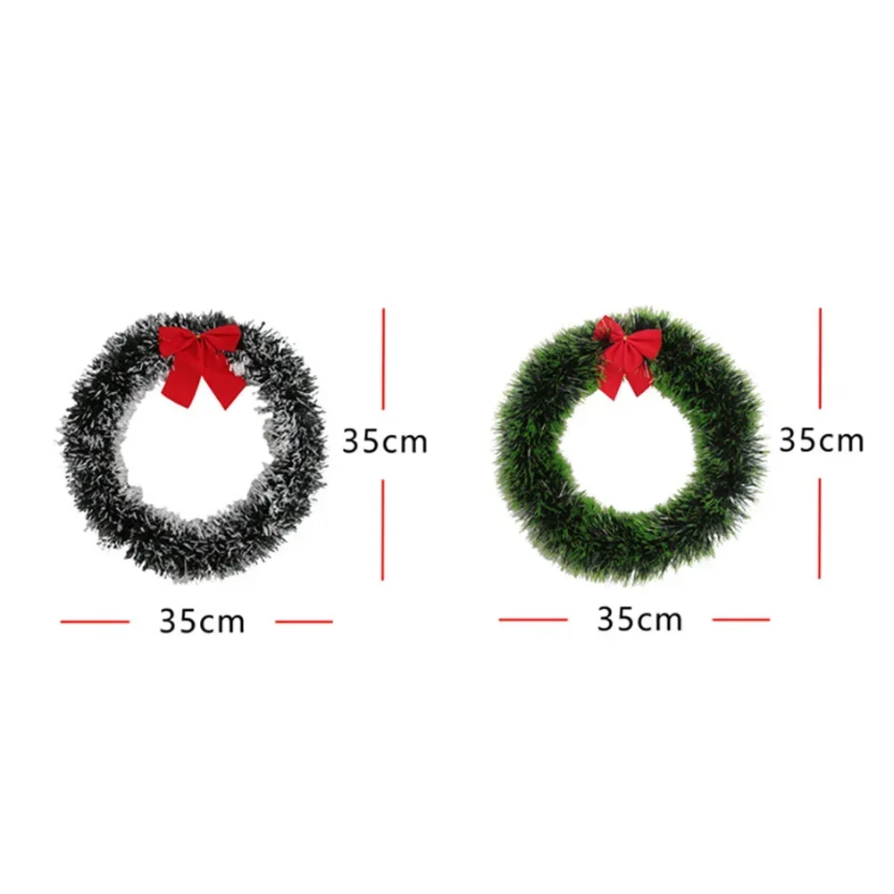 35cm Christmas Wreath Decorations High quality Artificial Christmas Door Garland Hanging Wall Window Wreath Xmas Set