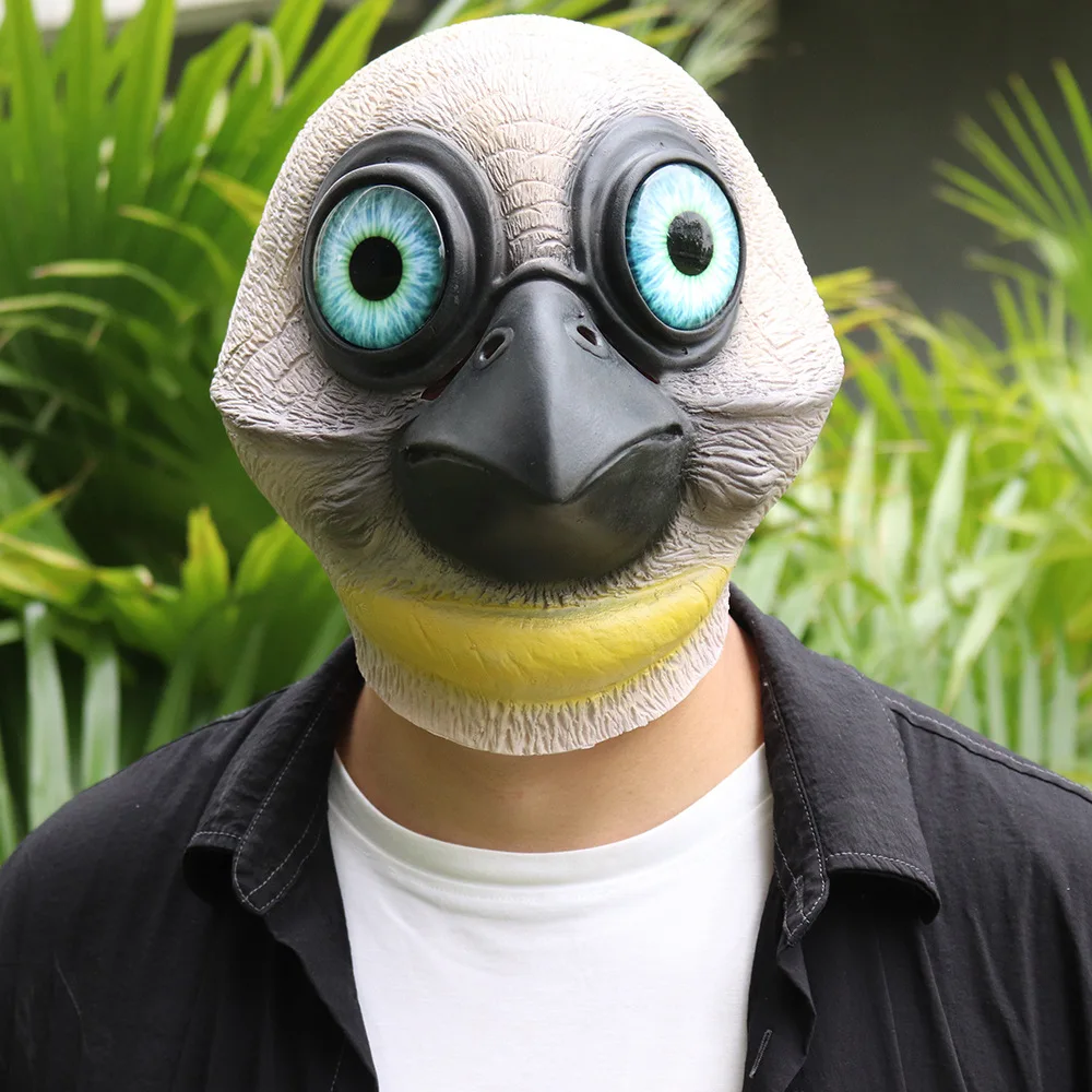 Big Eye Bird Monster Mask Rave Party Spettrale pappagallo alieno Copricapo animale Cosplay Party Puntelli di Halloween