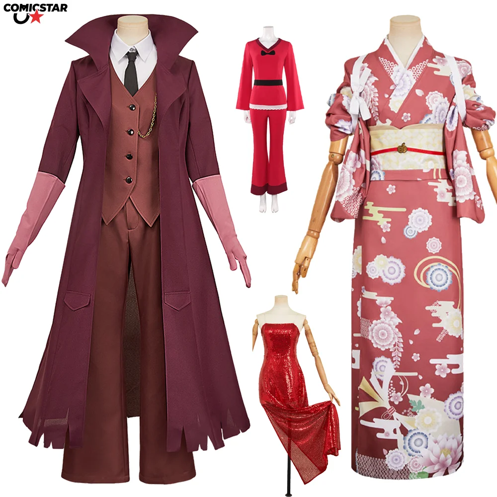 

Чарли Косплей Костюм Морнингстар Парик Юбки Пижамы Ночная Рубашка Халат Юката Винтажный Стиль Комплект Маскировка Хэллоуин Вечеринка