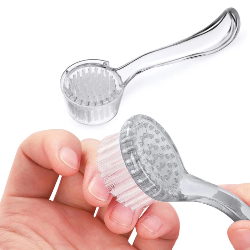 Spazzole per polvere per unghie morbide Spazzole per unghie con manico lungo Pennello per rimozione polvere per manicure per trucco Prodotti per unghie in gel UV acrilico per trucco