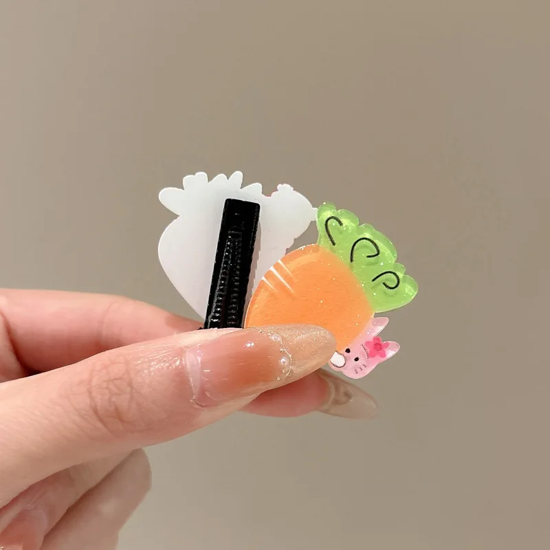 10pcs/set Candy Color Hair Clips Cute Cartoon Ice-cream Fruit Designs Barrettes Summer Dopamine Hairpins Kid's Lovly Headwear - Image 4