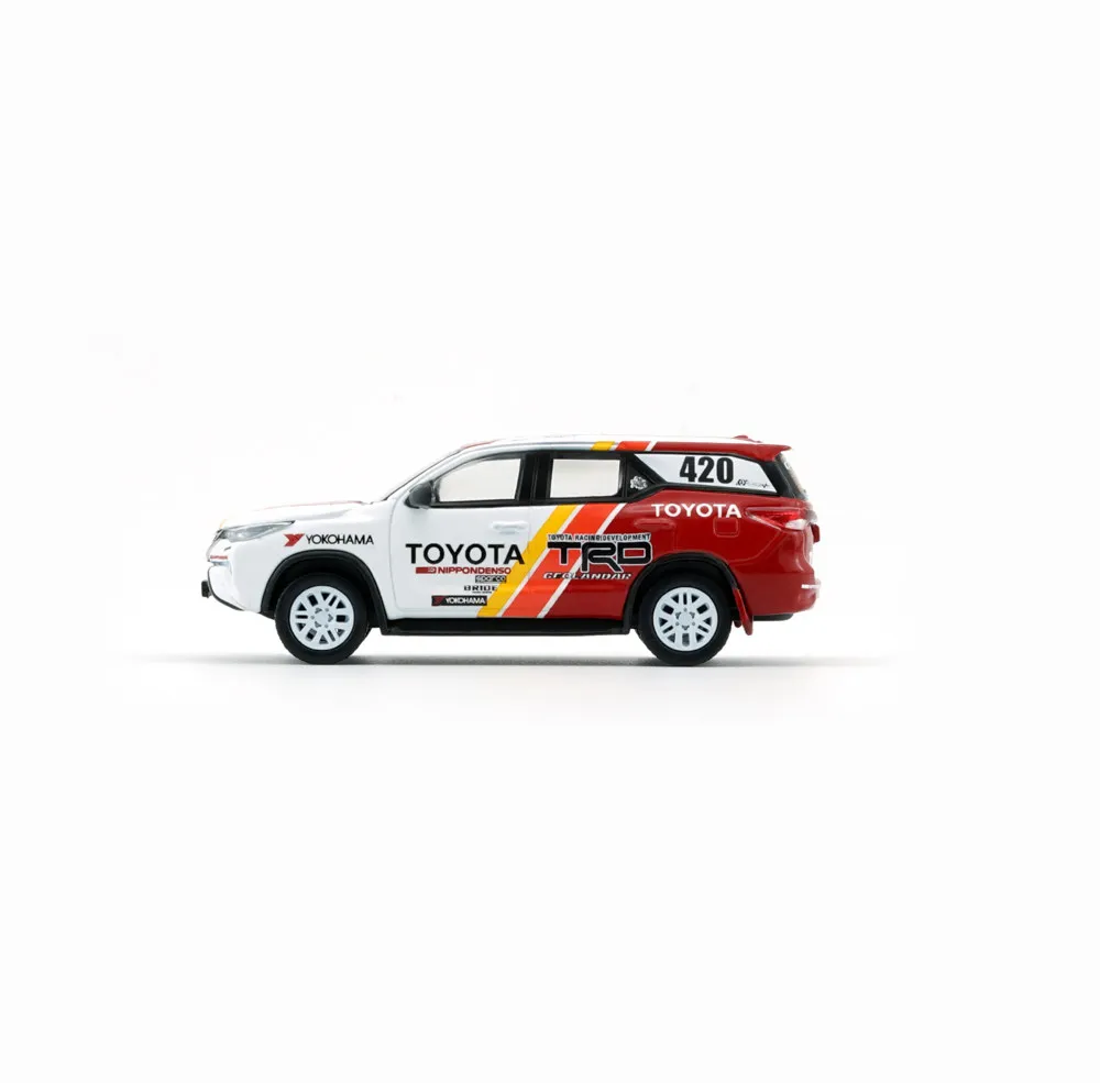 Diecast BMC 1:64 Scale Toyota Fortuner 2018 TRD Racing SUV Alloy Car Model