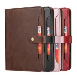 Para ipad mini 6/mini 7 caso de luxo flip couro livro tablet capa com cartões slot carteira suporte manga para ipad mini 6 8.3 2021