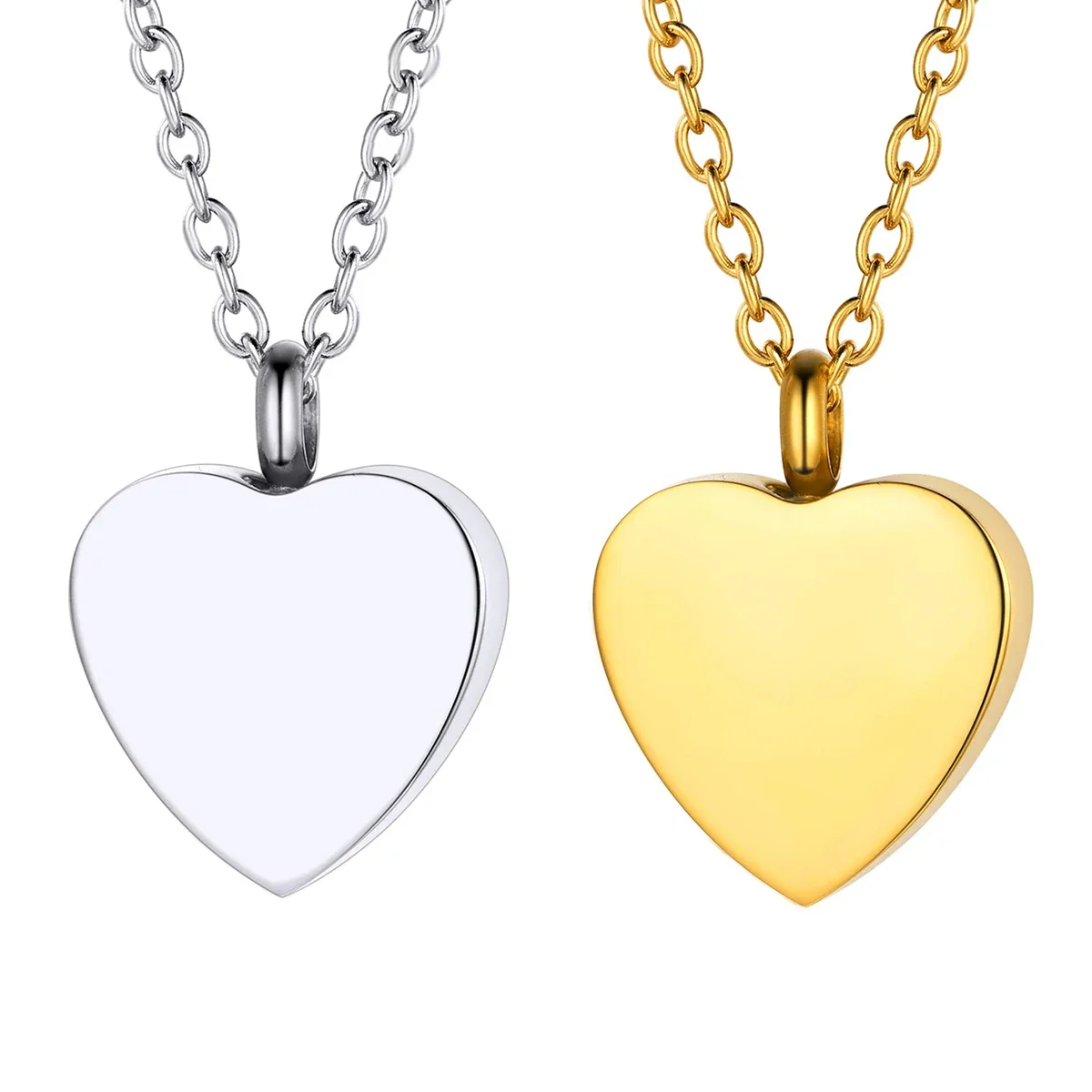 

Ожерелья с урной в форме сердца для пепла для женщин и мужчин, ожерелье с подвеской для кремации для пепла, нержавеющая сталь, индивидуальные мемориальные украшения