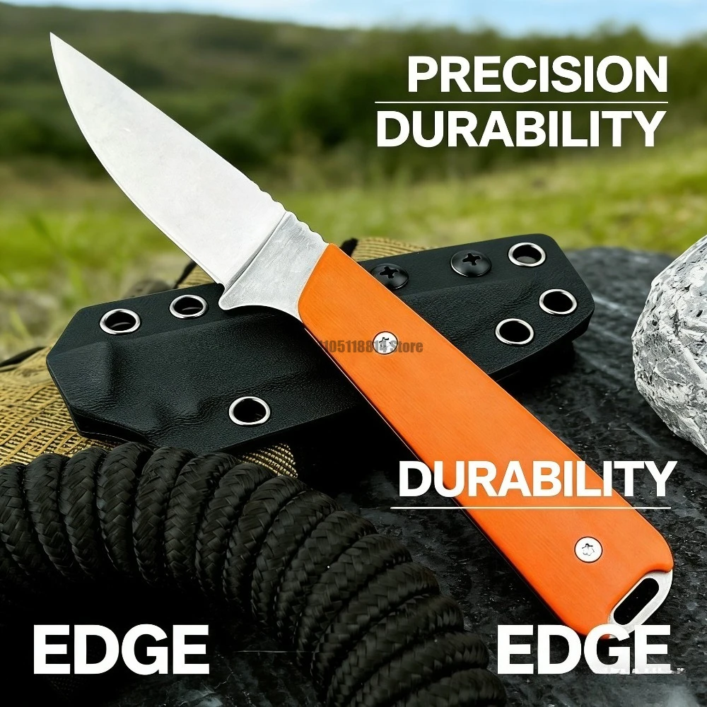 

ОРАНЖЕВЫЙ складной карман 8Cr13Mov Blade G10, ручка, EDC с ножнами, идеальный праздничный подарок для кемпинга, пешего туризма, выживания на открытом воздухе