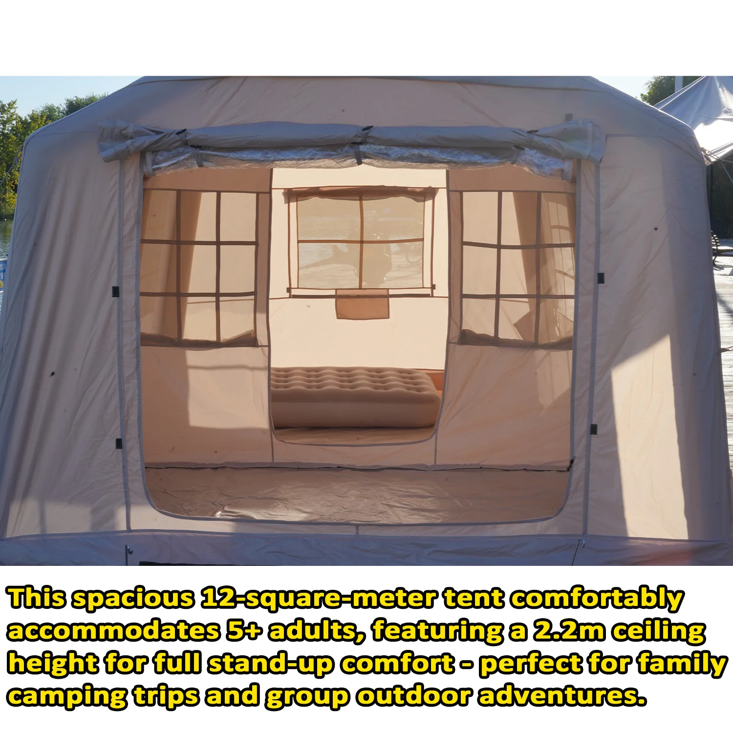 

STLFCustomized 5 People Four Season Waterproof Quick Setup Air Tent Canopy Inflatable Camping Tent