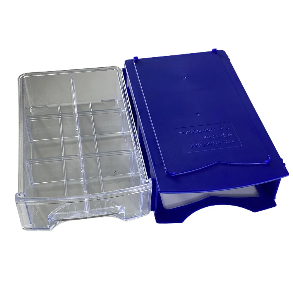 Imagem -03 - Ferragem de Plástico Empilhável Caixas de Armazenamento Componentes Parafusos Caixa de Ferramentas Recipiente Parafuso Peças Ferramentas Embalagens Caixas de Armazenamento Peças de