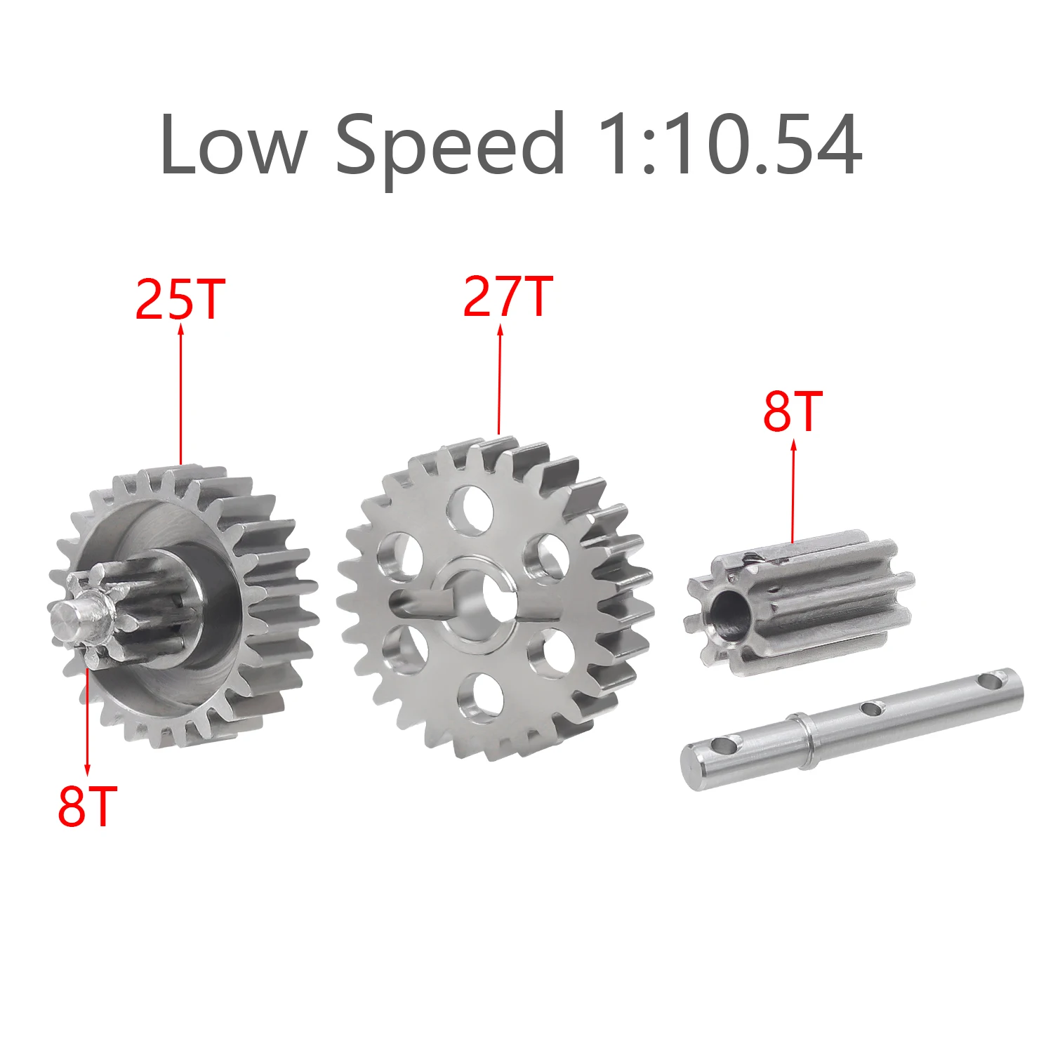 Ze stopu tytanu 1:6.9 1:10.54 skrzynia biegów zestaw narzędzi niskie/wysokie prędkość transmisji biegów dla 1/10 gąsienica RC RC4WD D90 SCX10