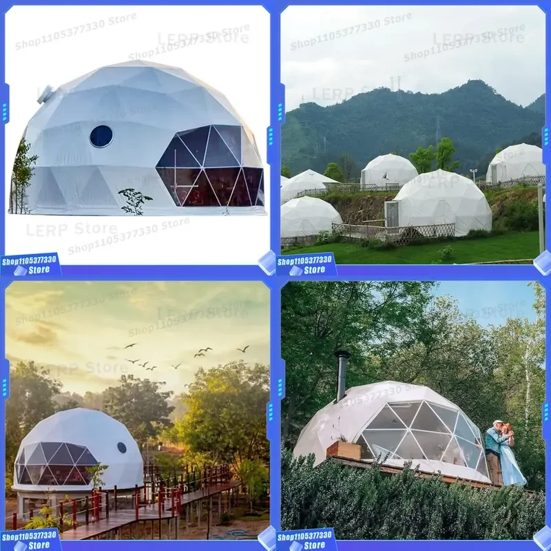Factory Wholesale Domo Tent Modular Construction for Hotel Reception Cafe Natural Ventilation Trade
