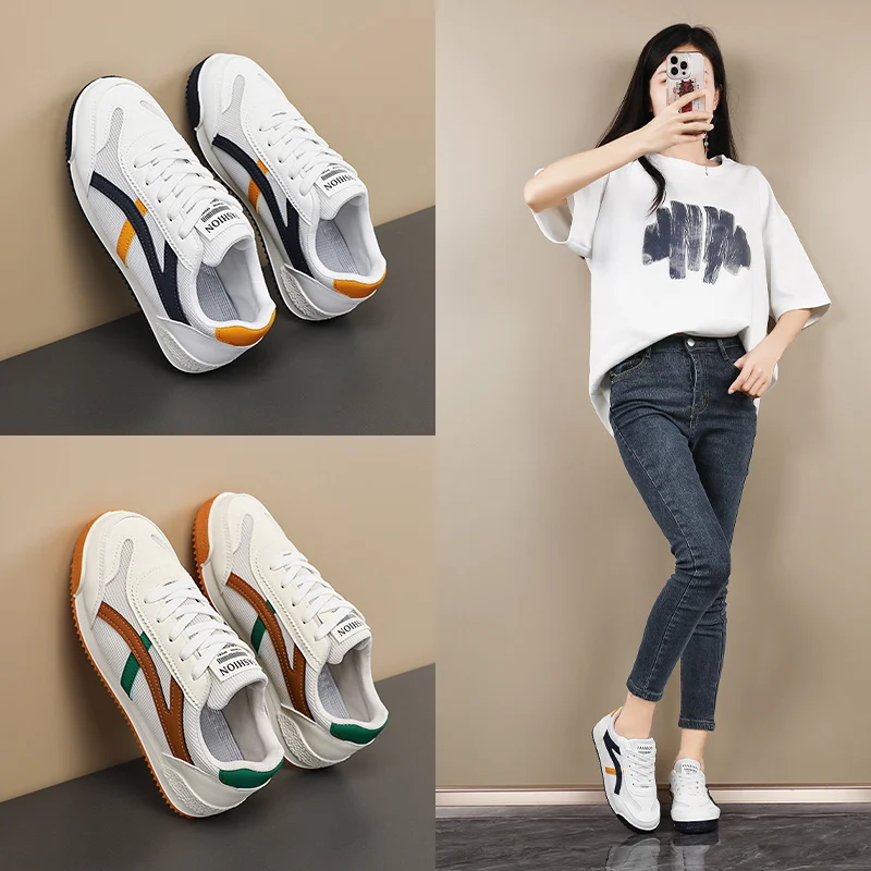

Women Shoes Breathable All-match Mesh Shoes Casual Sports Trendy Shoes Female Wear-resistant Running Shoes for Women