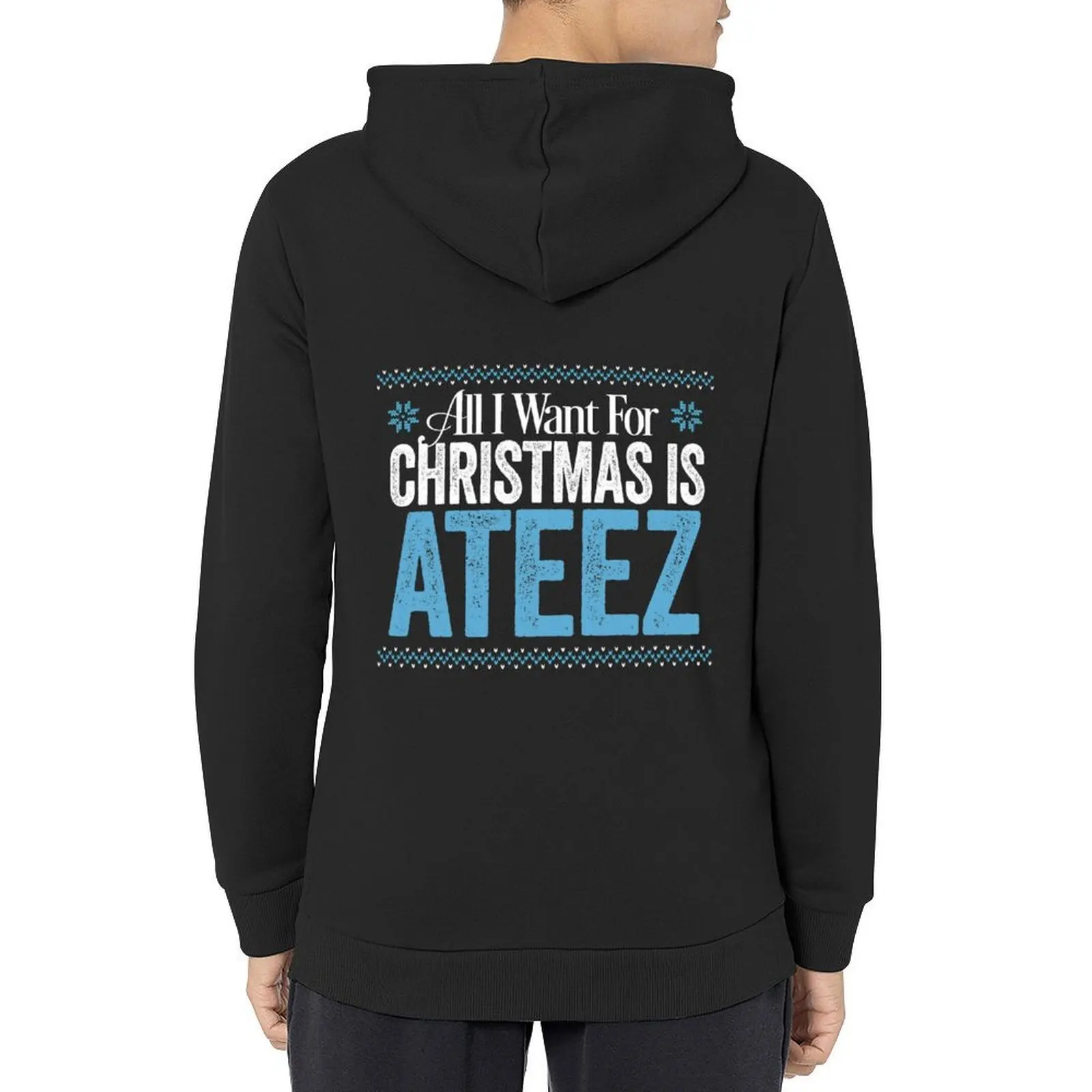 

ATEEZ All I Want For Christmas is ATEEZ Hoodie men's clothing autumn korean autumn clothes graphic hoodie