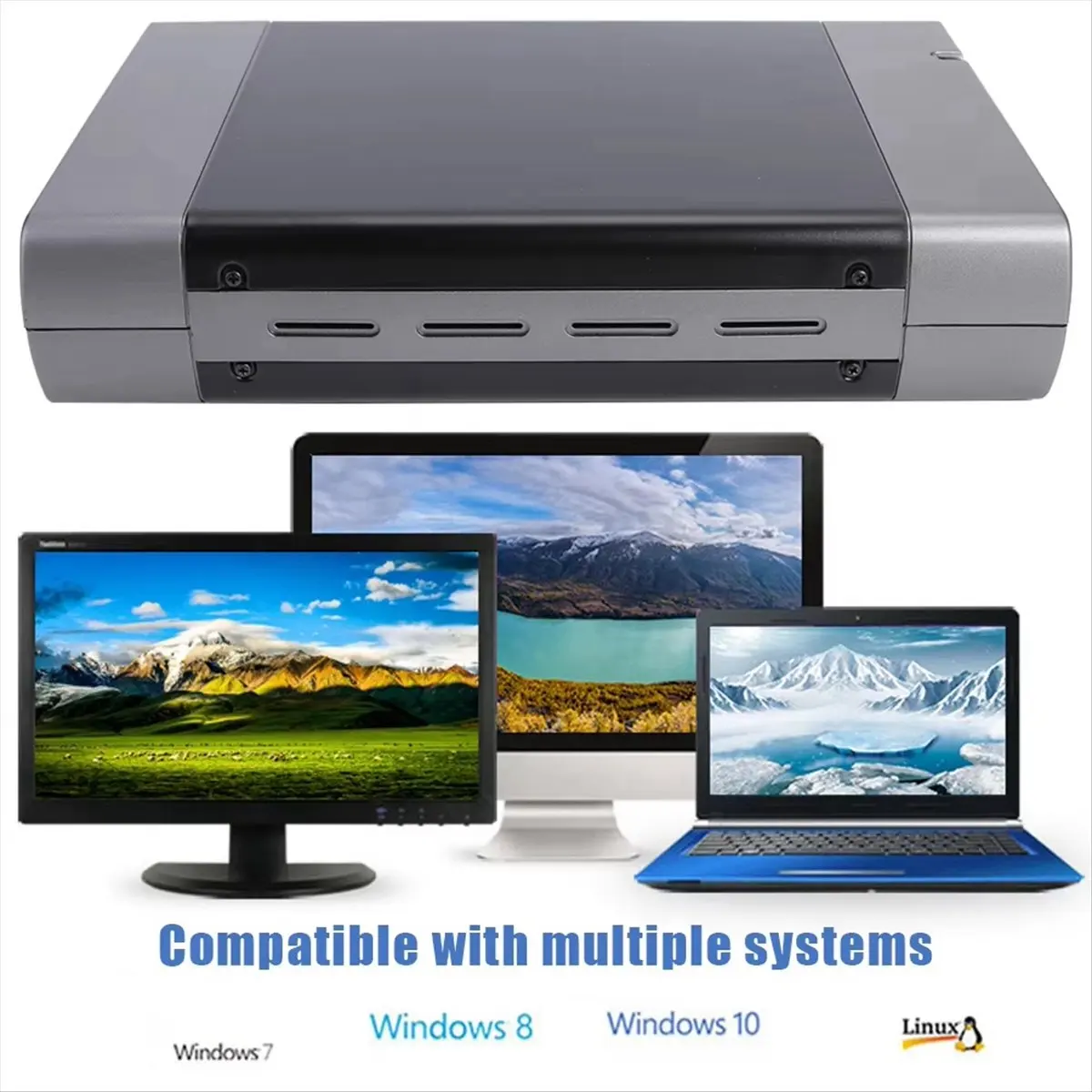 HDL 5.25in HDD SSD Enclosure Case USB3.0 to SATA External Hard Drive Case Support DVD SSD HDD Hard Disk Box 16 Speed EU Plug