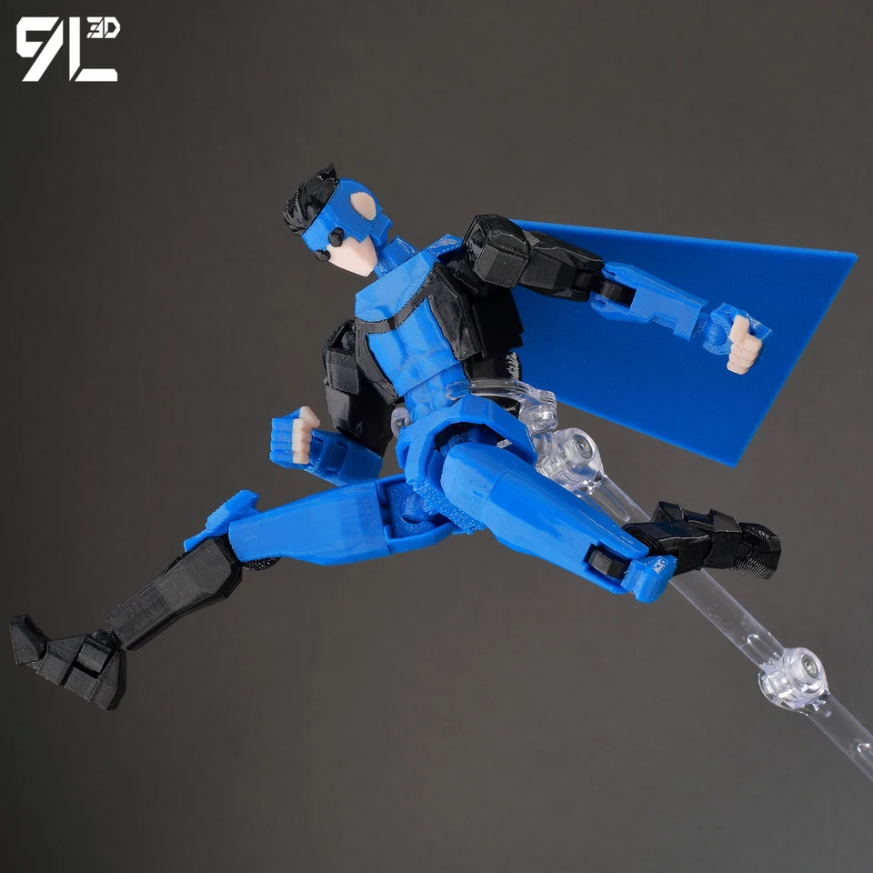 9L3D Lucky13 Black Blue Invincible 2.0 Action Figure Titan13