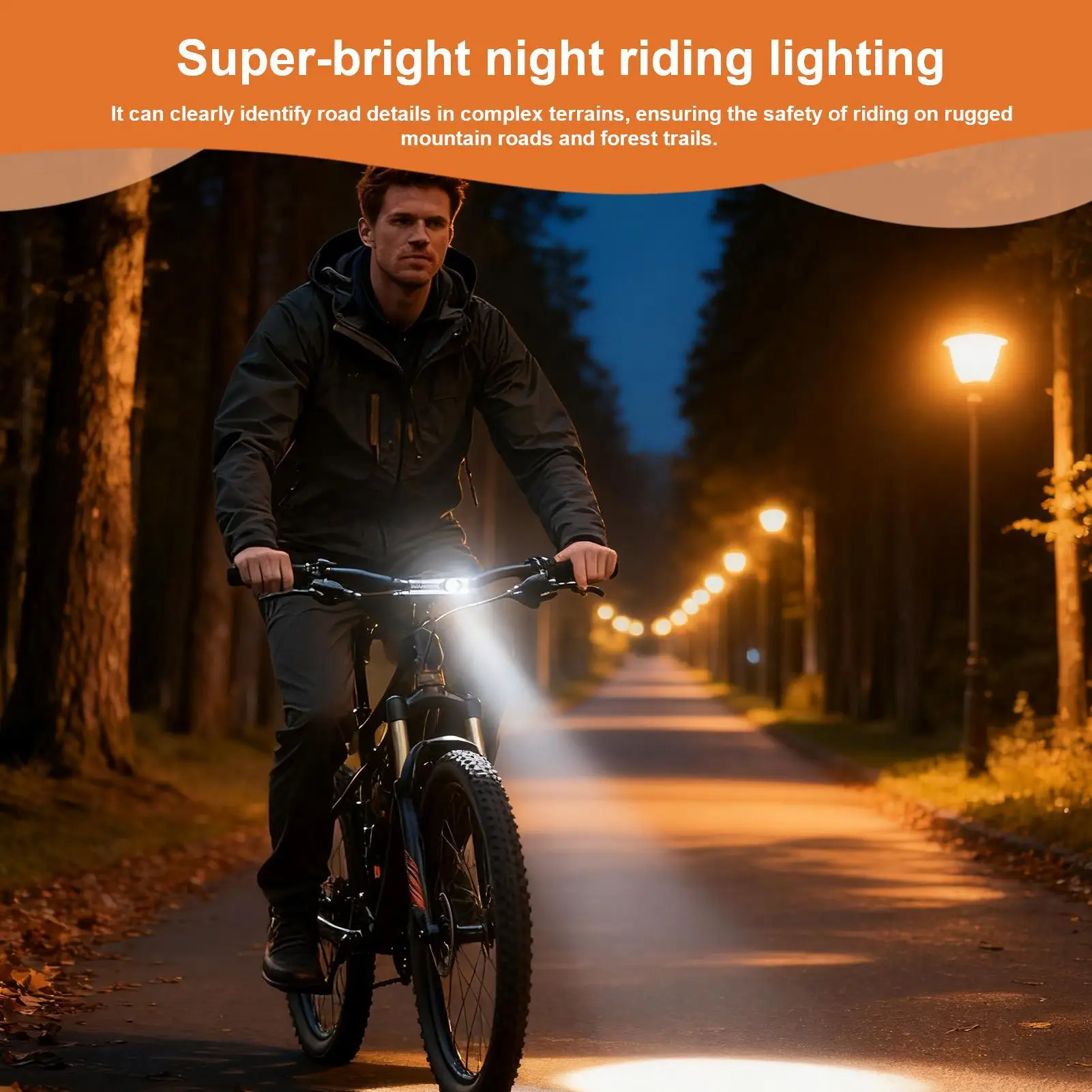 LED Bike Lights Magnetic Front Ultra Bright Bicycle Lamp Rechargeable Bike Light For Mountain Road Night Riding Fishing Running