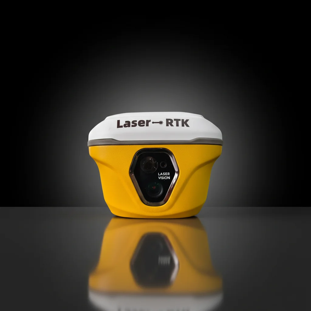 P5 Plus 1408CH Visual Laser RTK GNSS Receiver, Dual Camera 100M Rangefinder IMU