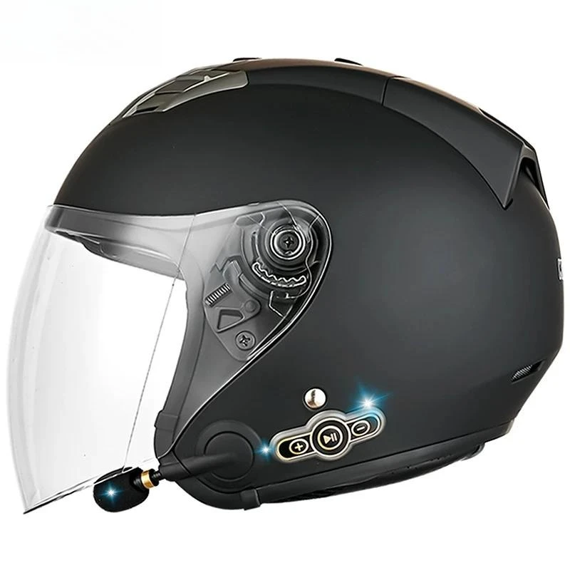 Motorcycle, Motorcycle Helmet, Electric Half Helmet, US DOT and 3C Dual Certification Bluetooth Helmet, ABS Material