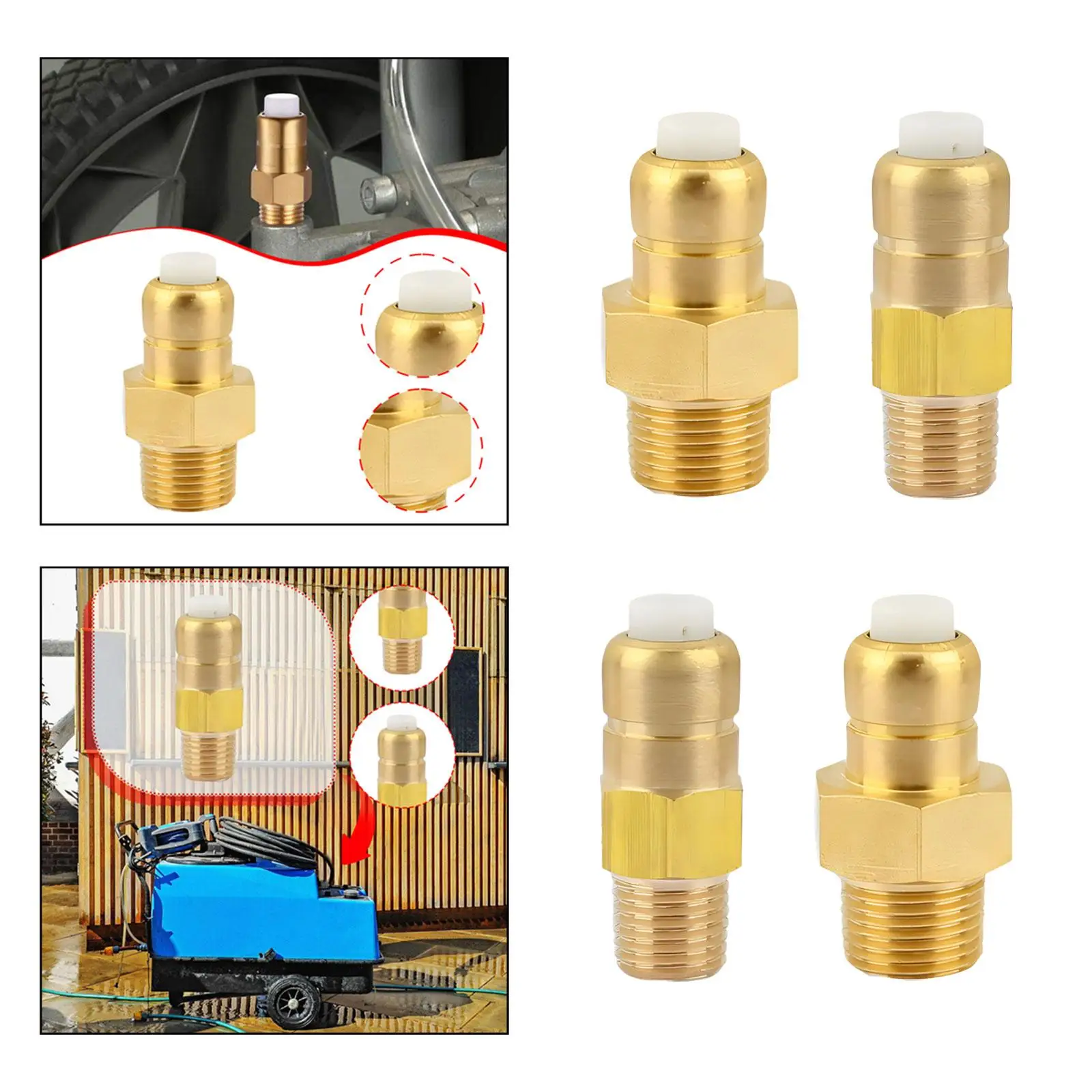 

Brass Thermal Release Valve for Pressure Washer, Automatic Temperature Control