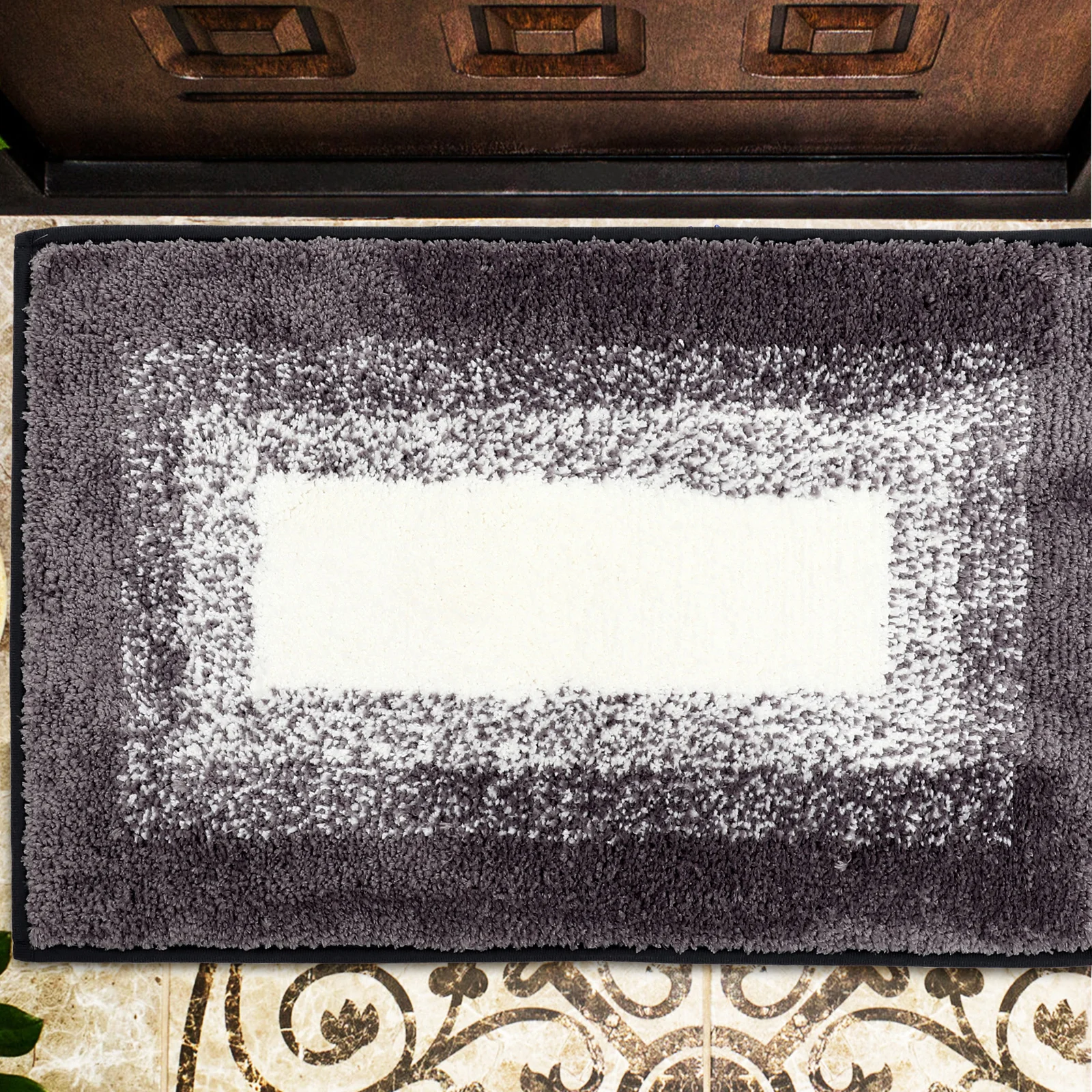 

Bathroom Floor Super Absorbent Quick Bathroom Rug Dry Non Skid Polyester Home Entryway Bath Rugs Carpet