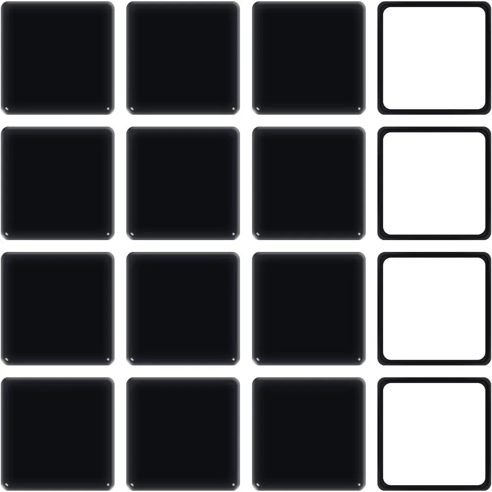 

2.5 inch Square Self Adhesive Furniture Movers Sliders for Carpet, 16 Pcs Self Stick Furniture Moving Pads for Chair T