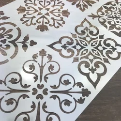 1pc Stencil Templates Cute Cartoon Animal Floral Hollow Drawing Stencil Layering Wall Painting DIY Scrapbooking Journal Decor