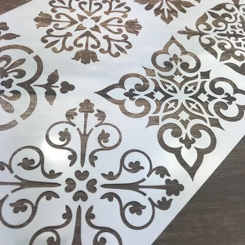 Imagen 2 del producto Plantillas de plantilla con dibujos de animales, plantilla de dibujo hueco Floral, pintura de pared en capas, decoración para diario, álbum de recortes, 1 ud.