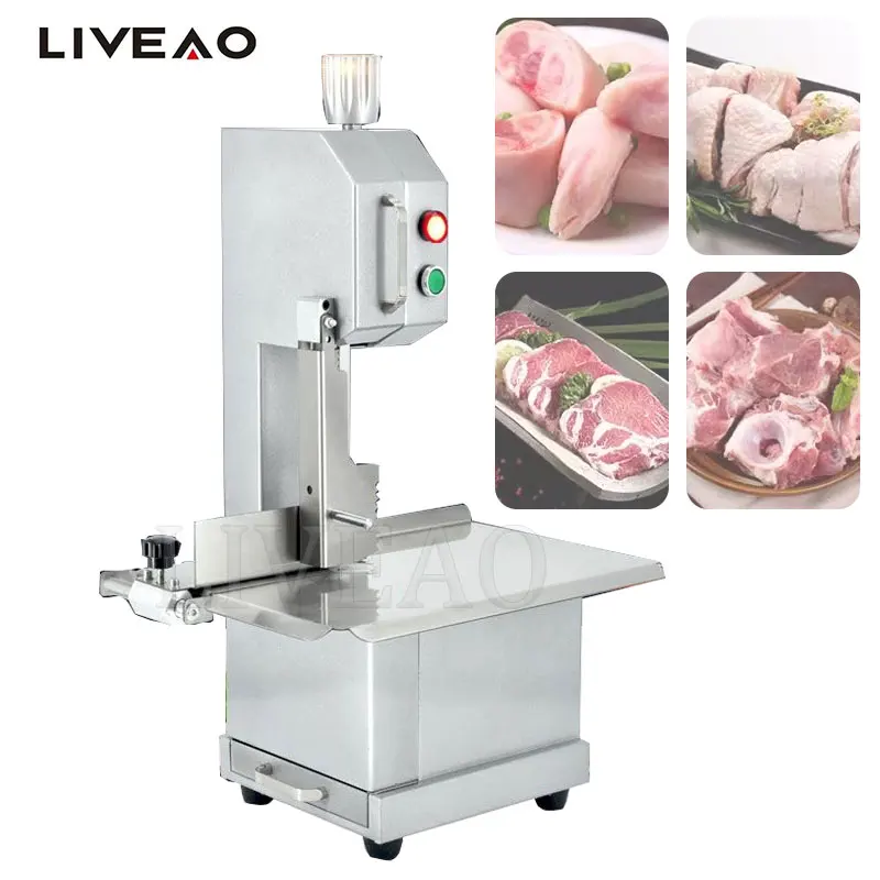 Electric Meat Cutter Full Automatic Bone Sawing Machine Stainless Steel Bone Cutting Machine