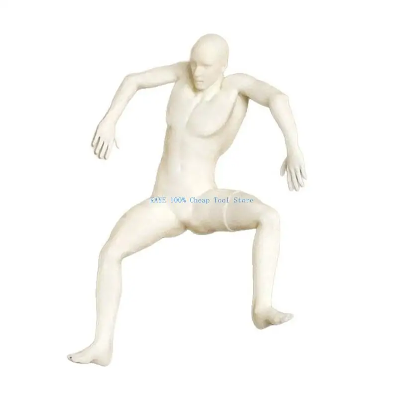

G6KA Resins Surprised Climbing Man Figure Sculpture for Home Wall Decors Adding Humor and Styles to Living Room and Office