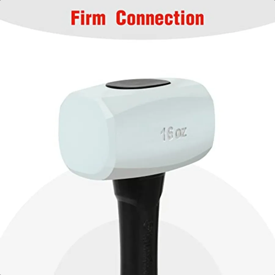 Goldblatt-Gummihammer 16oz. Gummihammer mit geringem Rückstoß, massivem Kopf und Softgrip-Griff. DoubleFaced Soft Mallets Soft Blow