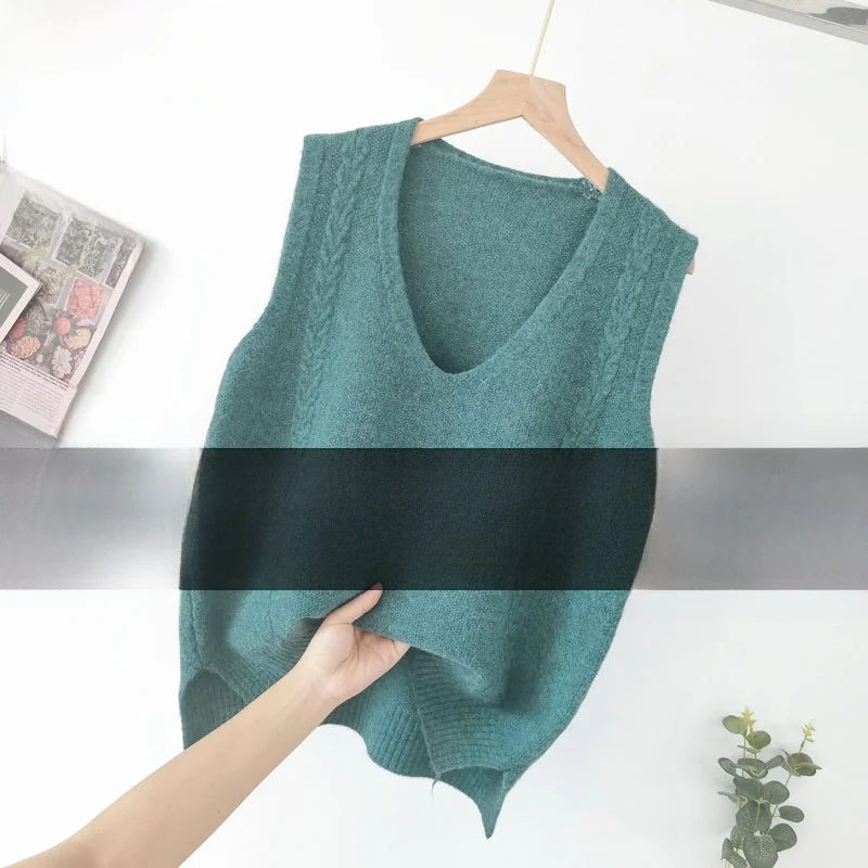 

Женский вязаный жилет, весна-осень, новая верхняя одежда, свитер V-Ne Svel, модный корейский Sle для поездок на работу