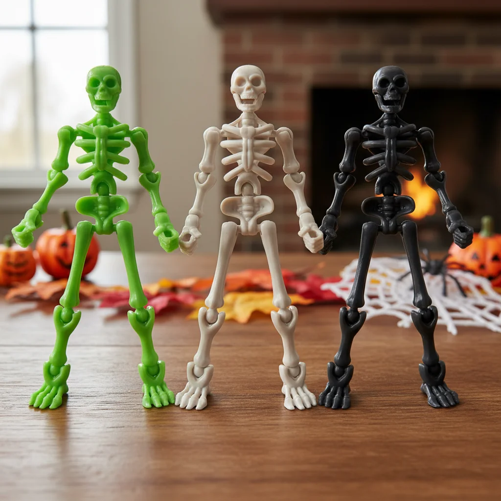

Наборы для творчества: пластиковые мини-скелеты с подвижными суставами, игрушки-конструкторы для Хэллоуина и вечеринок, необычные игрушки для декора