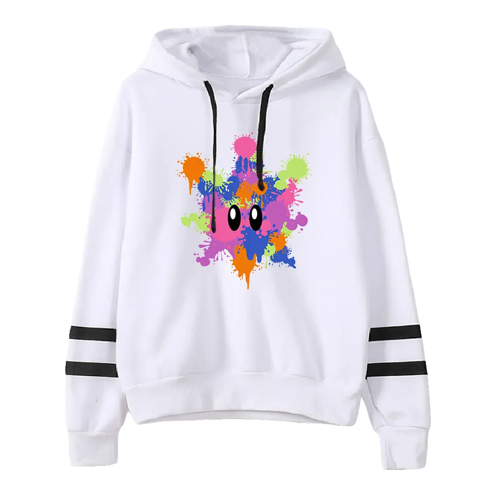 Sweat à capuche unisexe sans poche Splatoon 3 Game pour hommes et femmes, manches PVD, Streetwear Harajuku, vêtements à la mode, barres parallèles