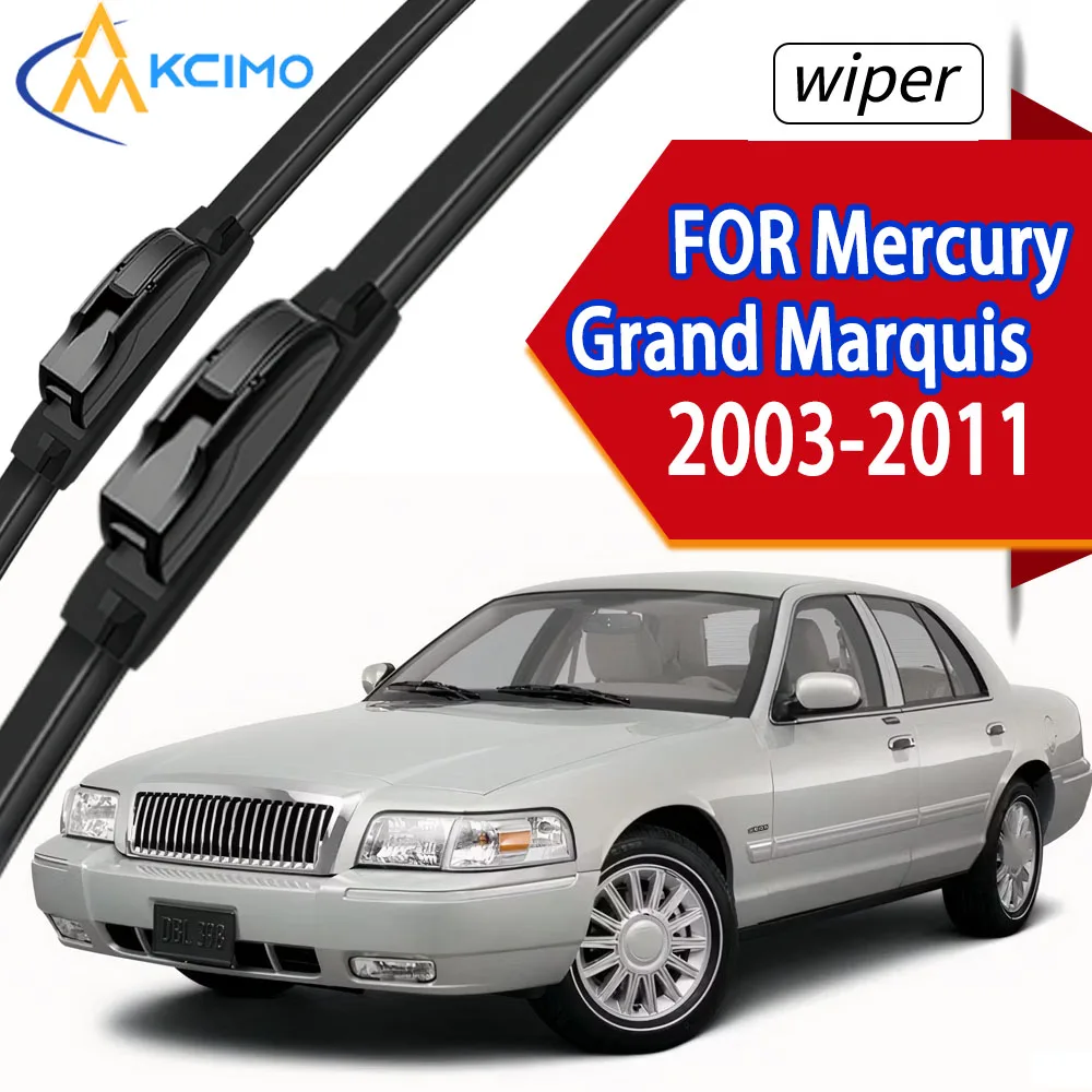 

2Pcs Premium Front Wiper Blades for Mercury Grand Marquis 2003-2011, High-Grade Rubber Wipers