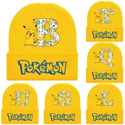 Pokemon Berretto lavorato a maglia Copricapo Cartone animato Cappello di lana invernale Pikachu Skullies Berretti Ragazzi Ragazze Cofano Regali per feste di compleanno di Natale