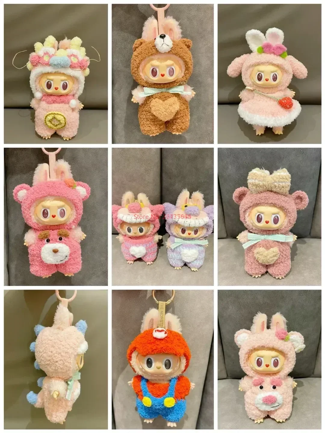 

Pre-sell Labubu Enamel Plush Doll Hanging Bag Hanging Baby Clothes Handcrafted Crochet Small Clothes In Various Styles