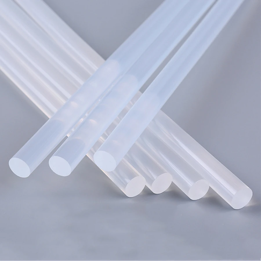 Hot melt adhesive rod, transparent adhesive strip, high viscosity hot melt adhesive rod, EVA hot melt adhesive strip, 7mm