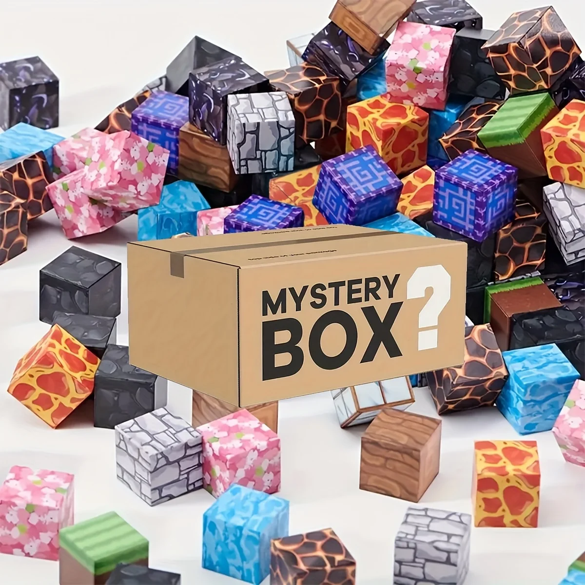 최신 서프라이즈 행운의 신비한 상자 스트레스 완화 재미 10-200pcs 자기 블록 스트레스 완화 장난감 선물 블라인드 박스