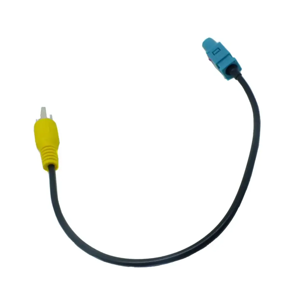 Car Fakra Adapter Cable RCA Male Video Signal Interface 20cm Length for Video Source Navigation Device