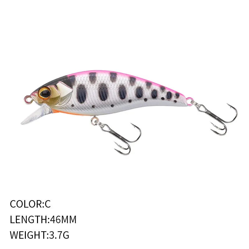 1Pcs 46mm 3.7g Micro Minnow Lure Pesca Artificial Trout Carp Fishing Stream Lake Hard Baits Jerkbait Bass Pike Bait