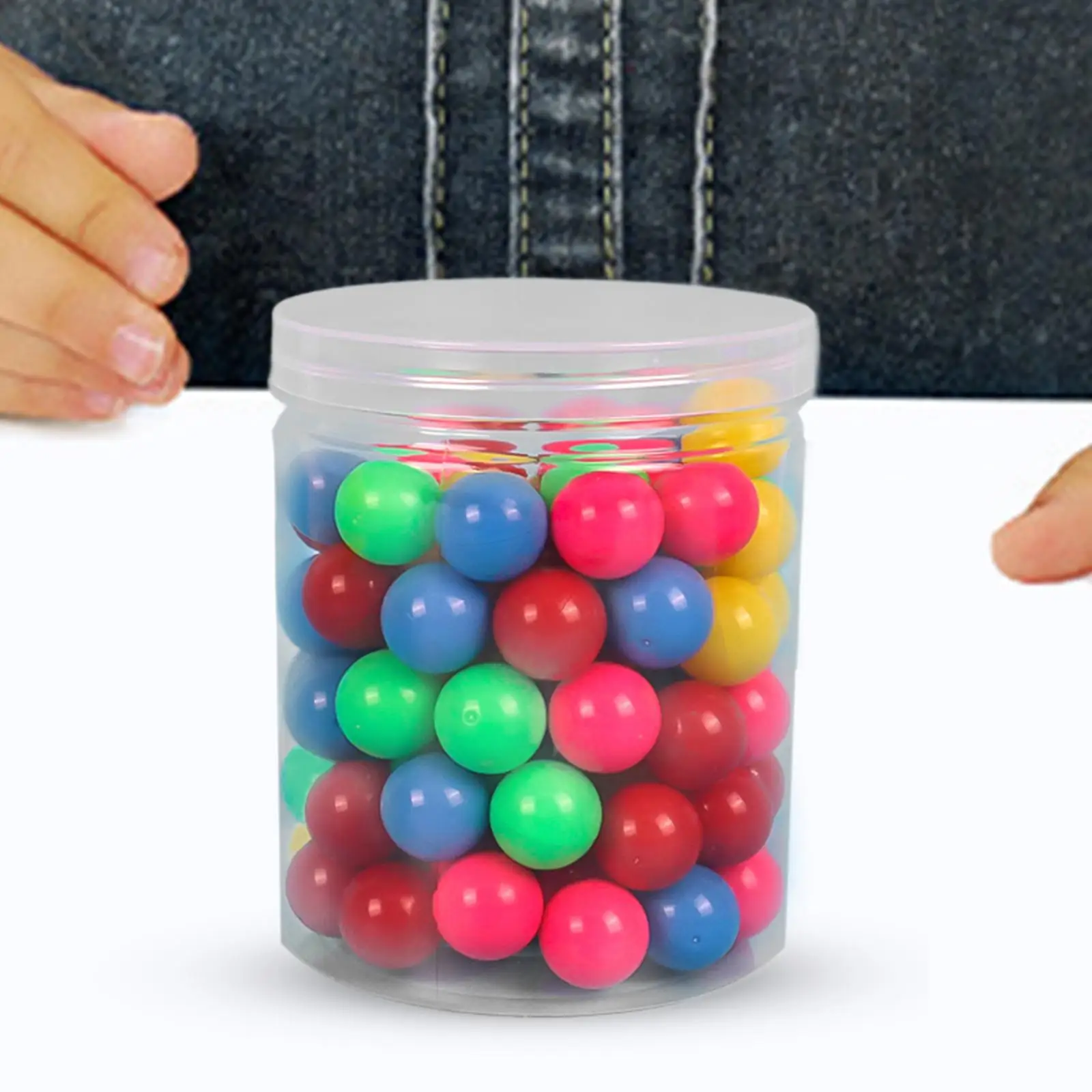 100 Pieces Early Math Manipulatives Colored Ball Stem Toys Develop Math Skills Colorful Math Learn Balls for Kindergarten Kids