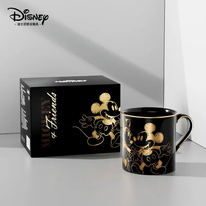 Disney Mickey and Minnie Cartoon Cute Mug Creative Anime Peripheral Kawaii Couple Coffee Cup Retro Water Cup Holiday Gift