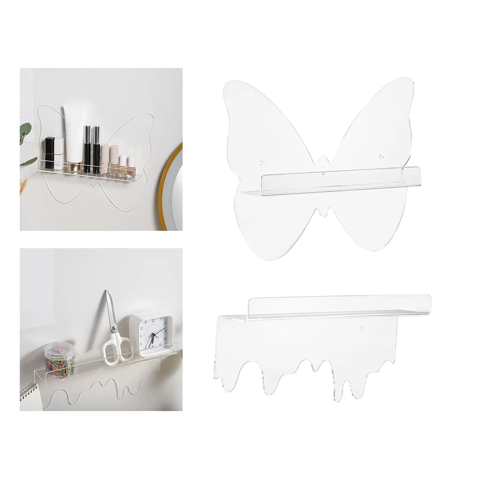 Invisible Acrylic Floating Wall Shelf 12