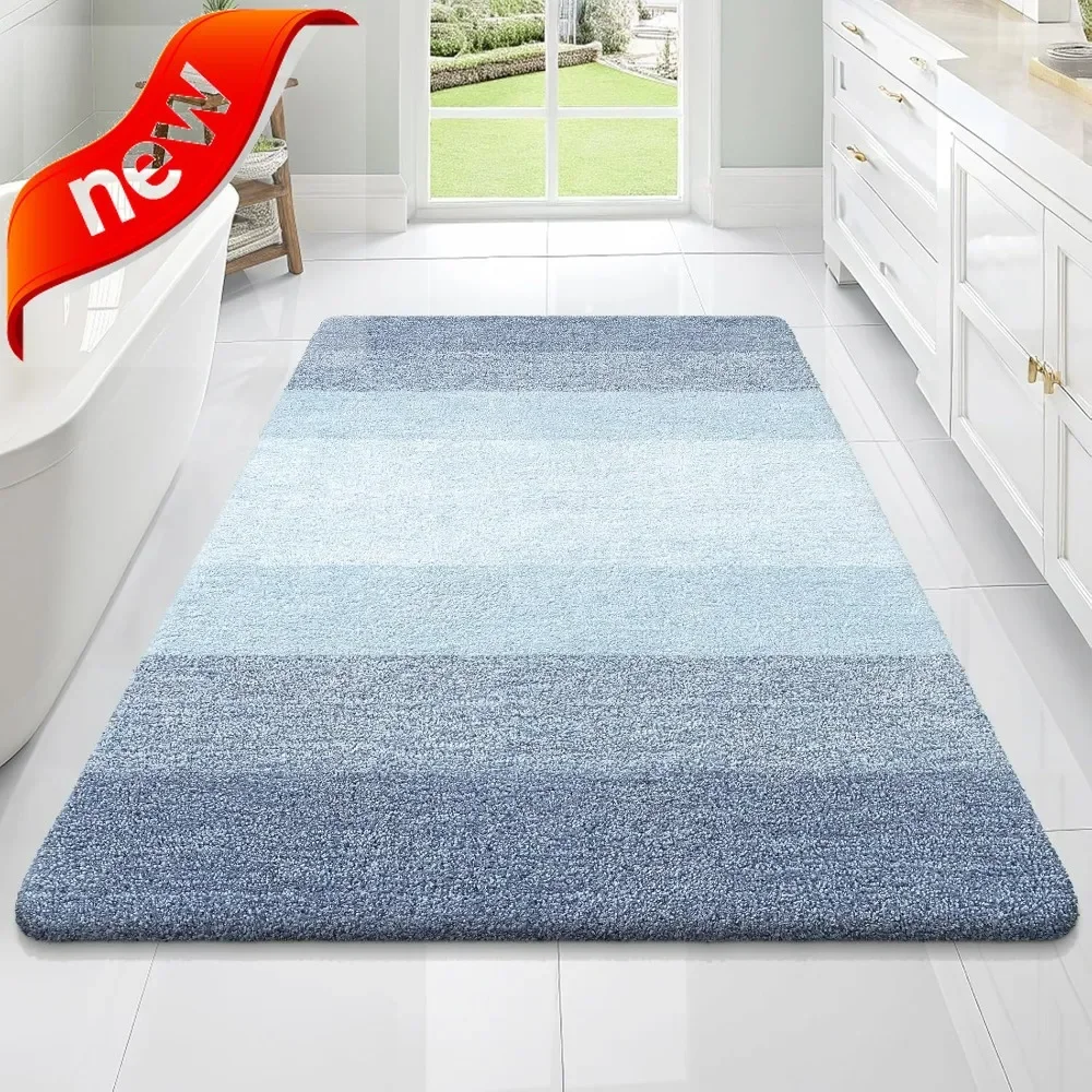 

Роскошный коврик для ванной из микрофибры 70x46 см с плюшевой мягкостью, резиновой основой, быстрым высыханием и возможностью машинной стирки