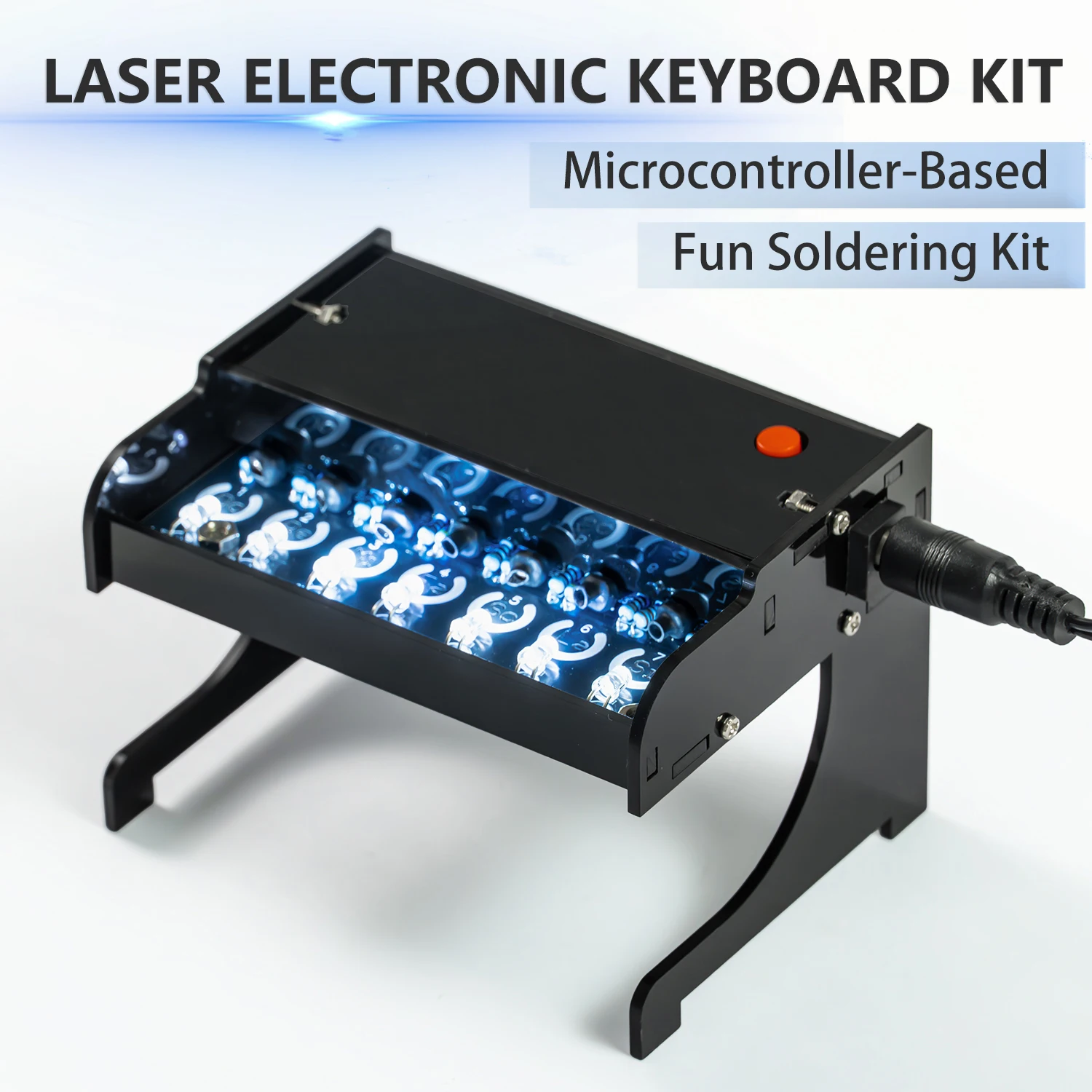 Microcontroller-Based Laser Electronic Keyboard Fun Electronics Kit Electronic Teaching Circuit Board Soldering Practice