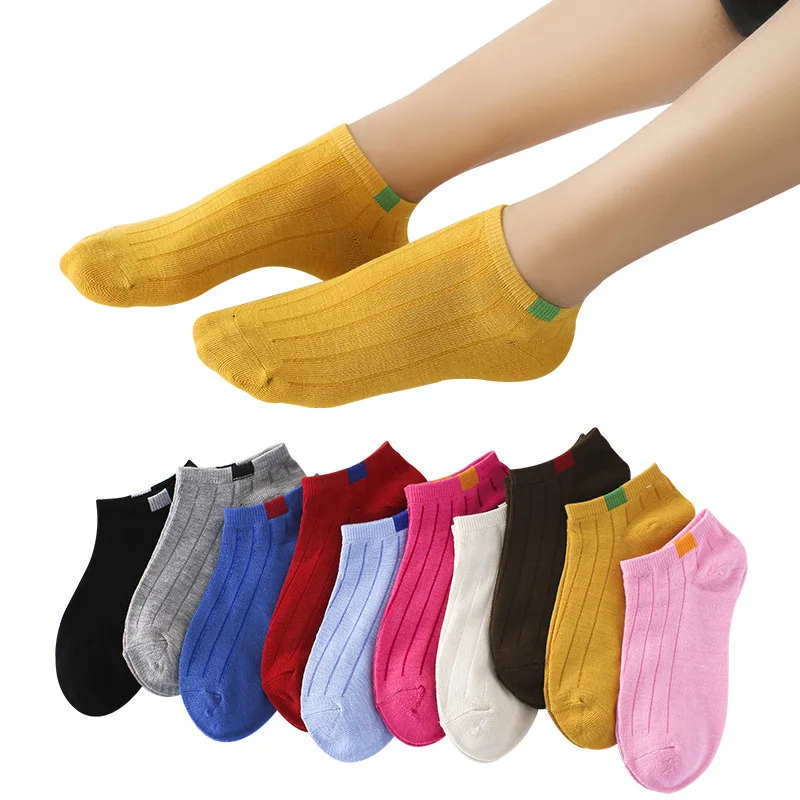 Women Short Socks Fashion Female Girls Ankle Boat Socks Invisible Sock Slippers Calcetines for Woman New Ankle Socks Women